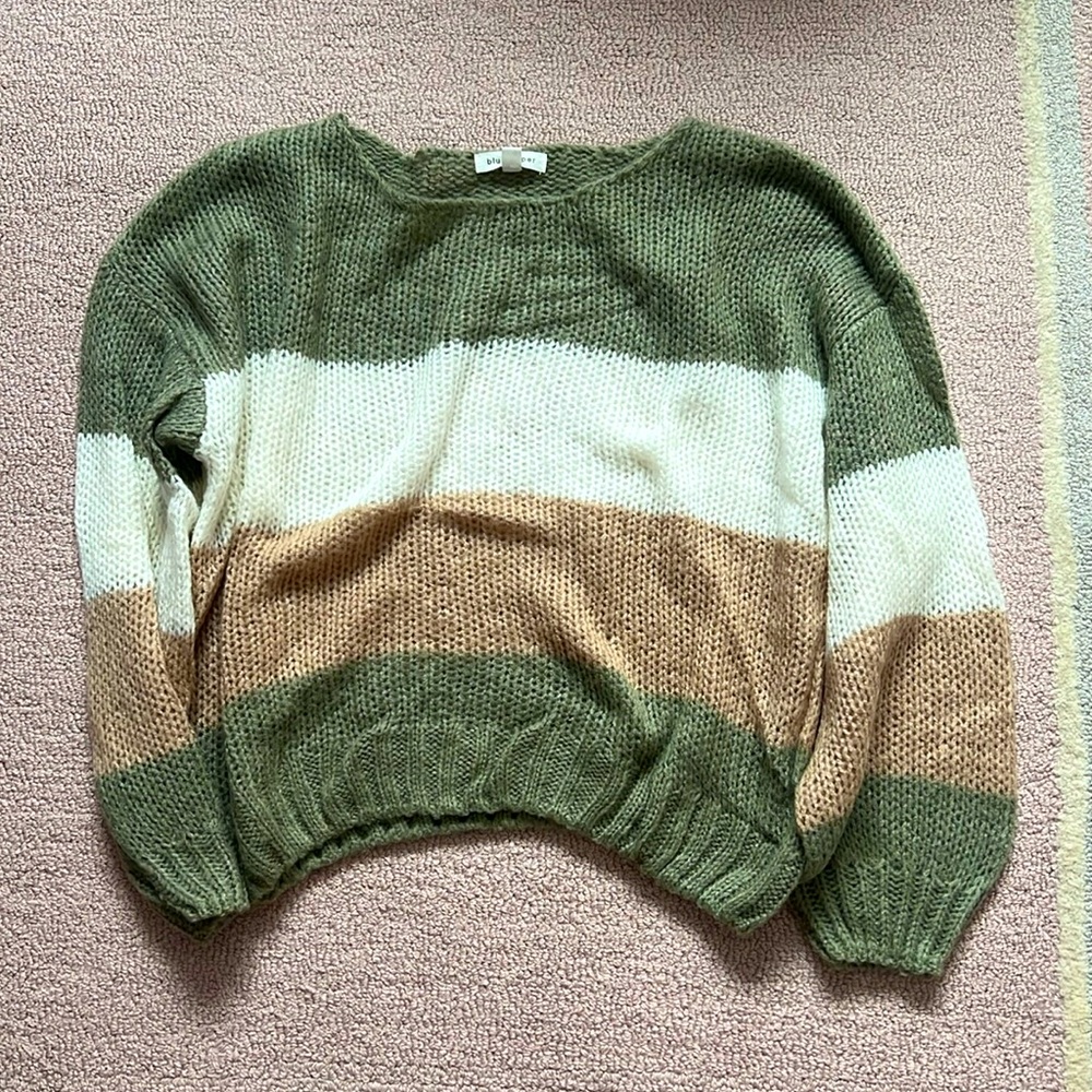 blu pepper striped sweater